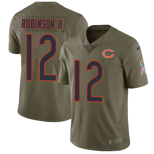 Chicago Bears Limited Olive Men Allen Robinson Jersey NFL Football #12 2017 Salute to Service->nfl t-shirts->Sports Accessory